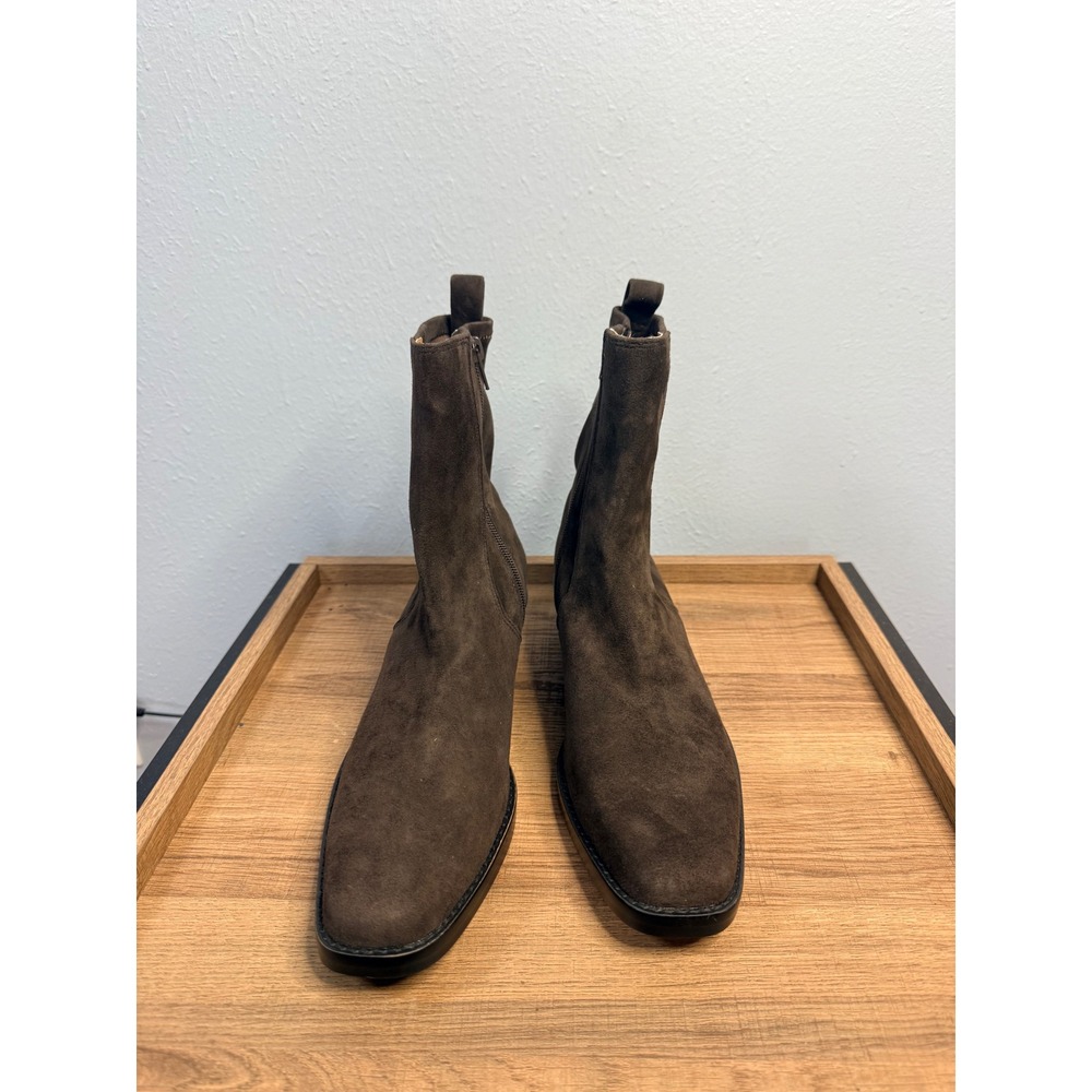 Madewell The Idris Ankle Boot Dark Carob Size 8 - Picture 4 of 9